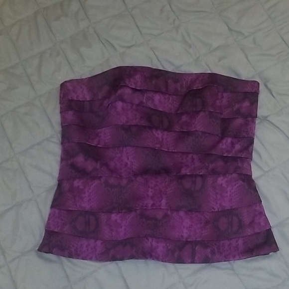 E35 WHITE HOUSE/BLK MARKET: SIZE 6 WOMEN TOP PURPLE - Picture 1 of 3